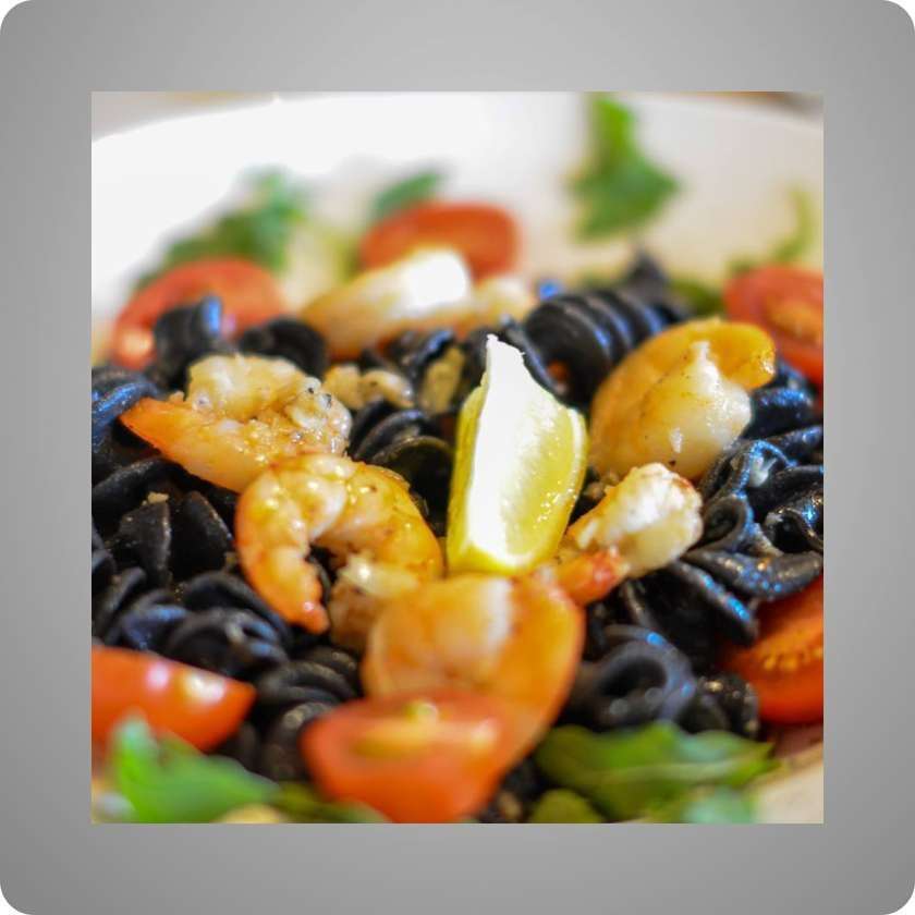 Fusilloni Nero Con Gamberi