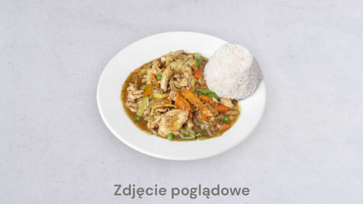 Kurczak z Grzybami Mun i Bambusem