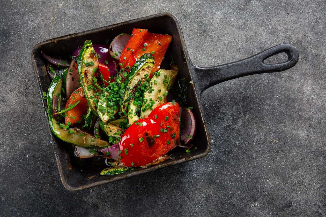 Grillitud köögiviljad