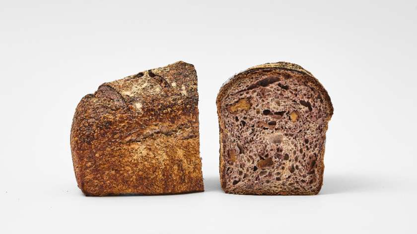Wheat-Rye Bread with Wine and Walnuts