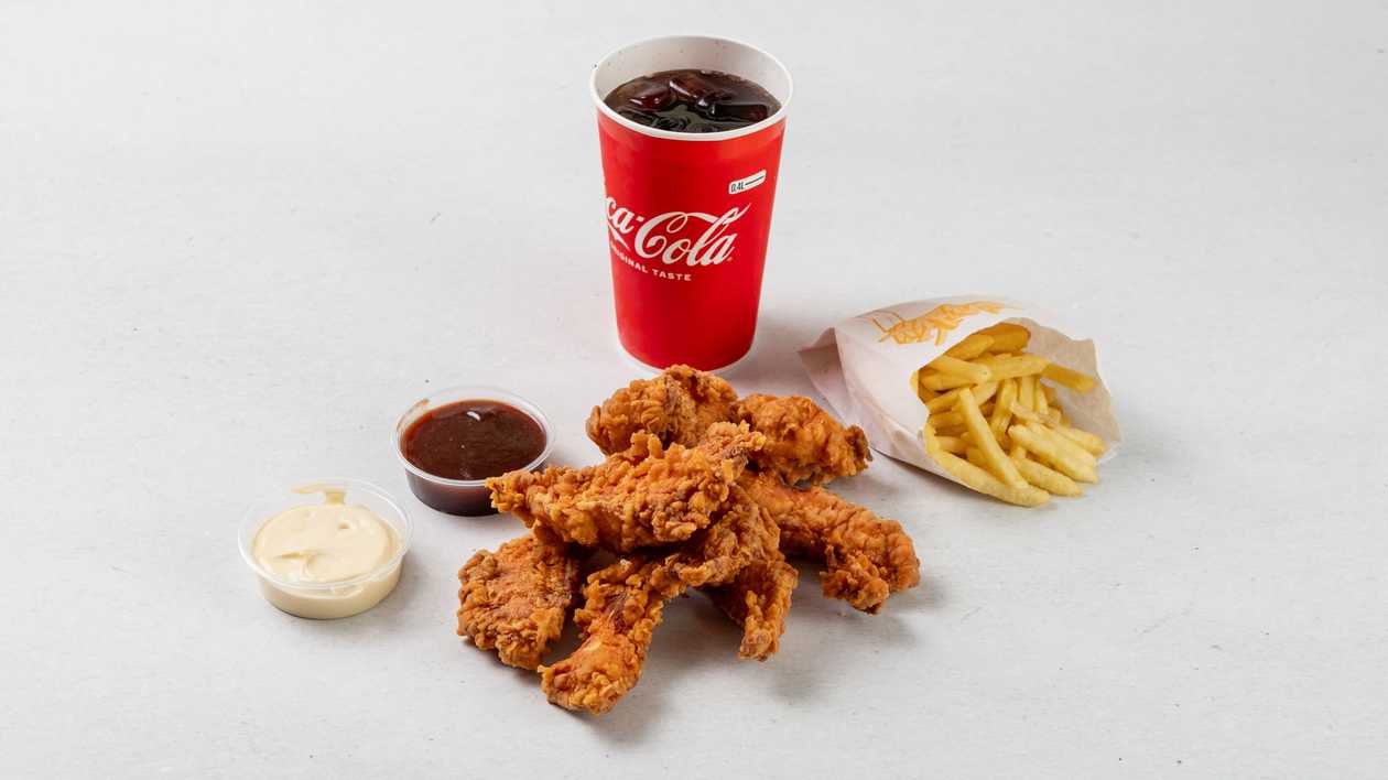 5ks. Louisianské kuřecí stripsy MENU