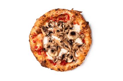Prosciutto and Mushroom Pizza