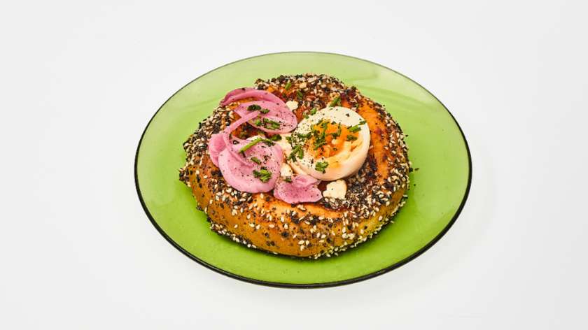 Yeast Pastry with Ajvar and Feta