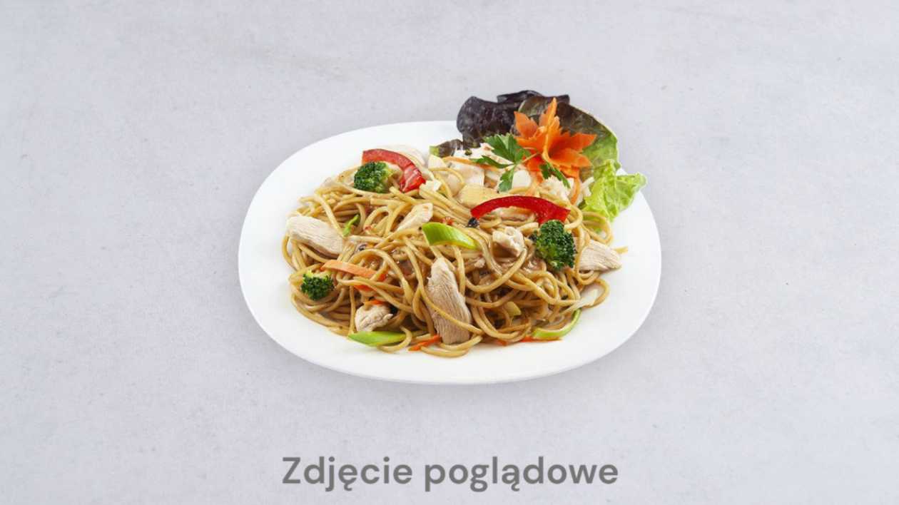 Makaron Chiński z Małymi Krewetkami