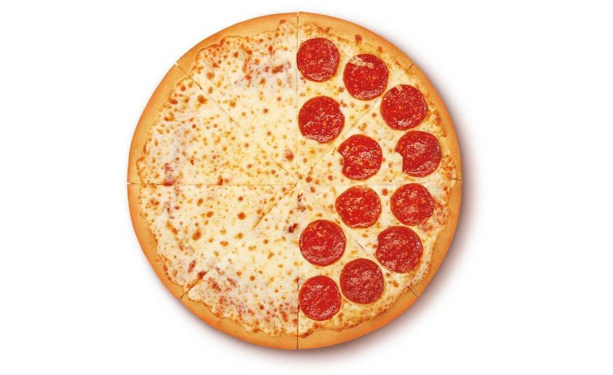 Metade Pepperoni e Metade Margarita