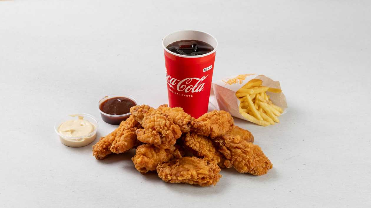 6ks. Louisianská kuřecí křídla MENU