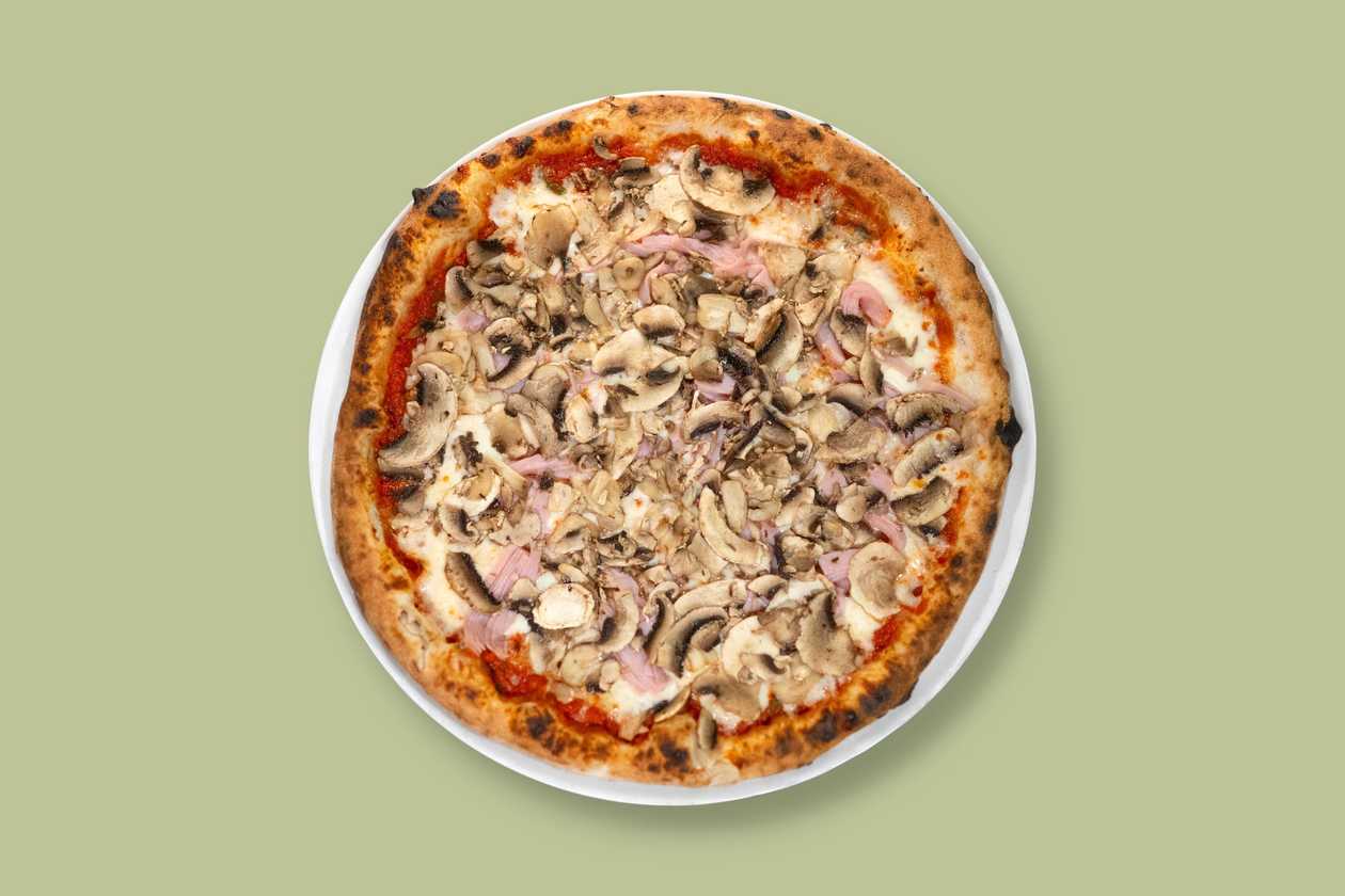 Pizza saláma - šampiňóny