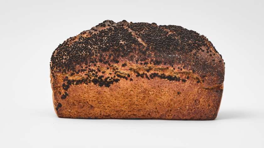 Wheat and Rye Bread with Garlic and Black Cumin