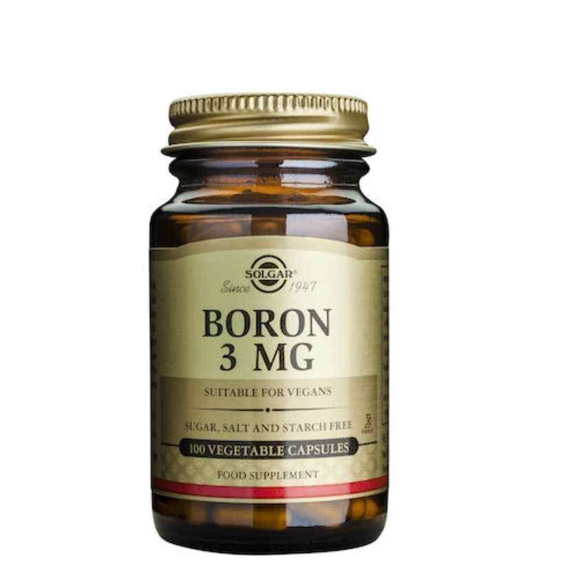Solgar Boron 3мг 100 вегетарианских капсул