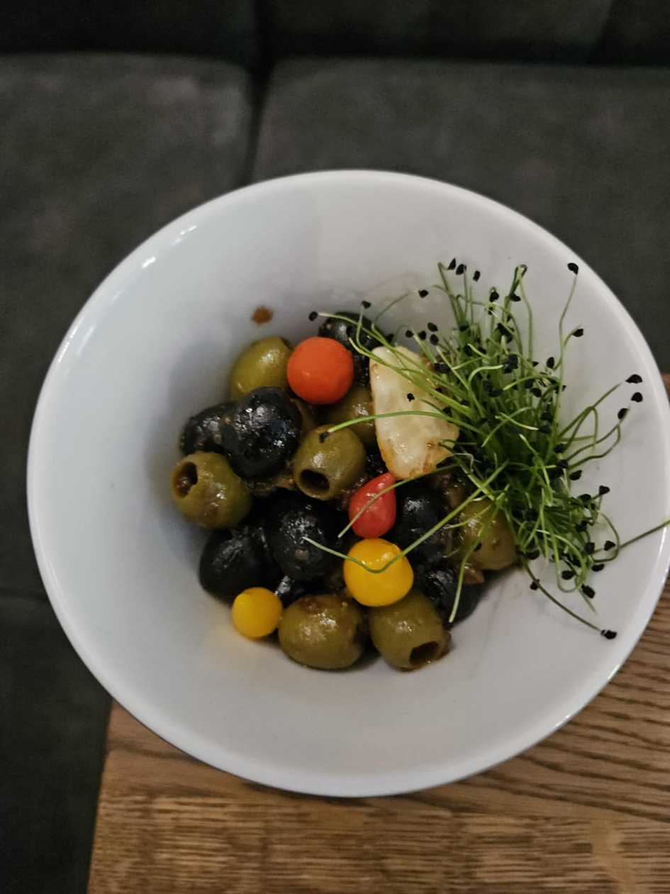 A bowl of sweet and sour olives