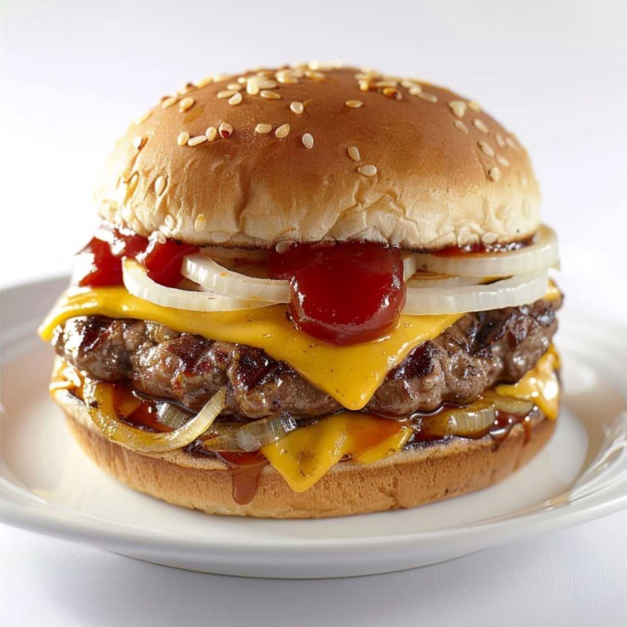 Hamburger s hovädzím mletým mäsom