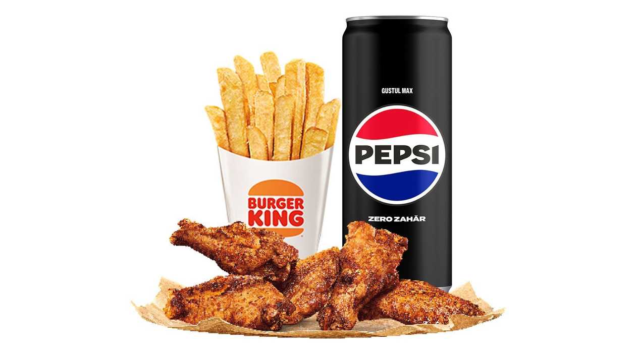 King Wings 5 pcs Meal