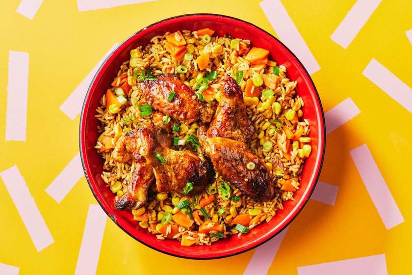 Fried Rice and Grilled chicken
