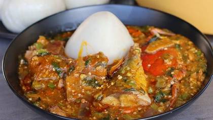 Banku with Goat Okro Soup