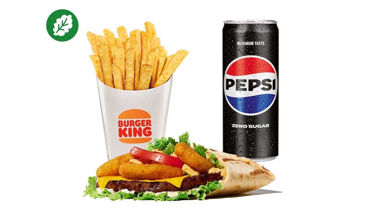 Plant-Based Spicy Cayenne Whopper Tortilla Meal