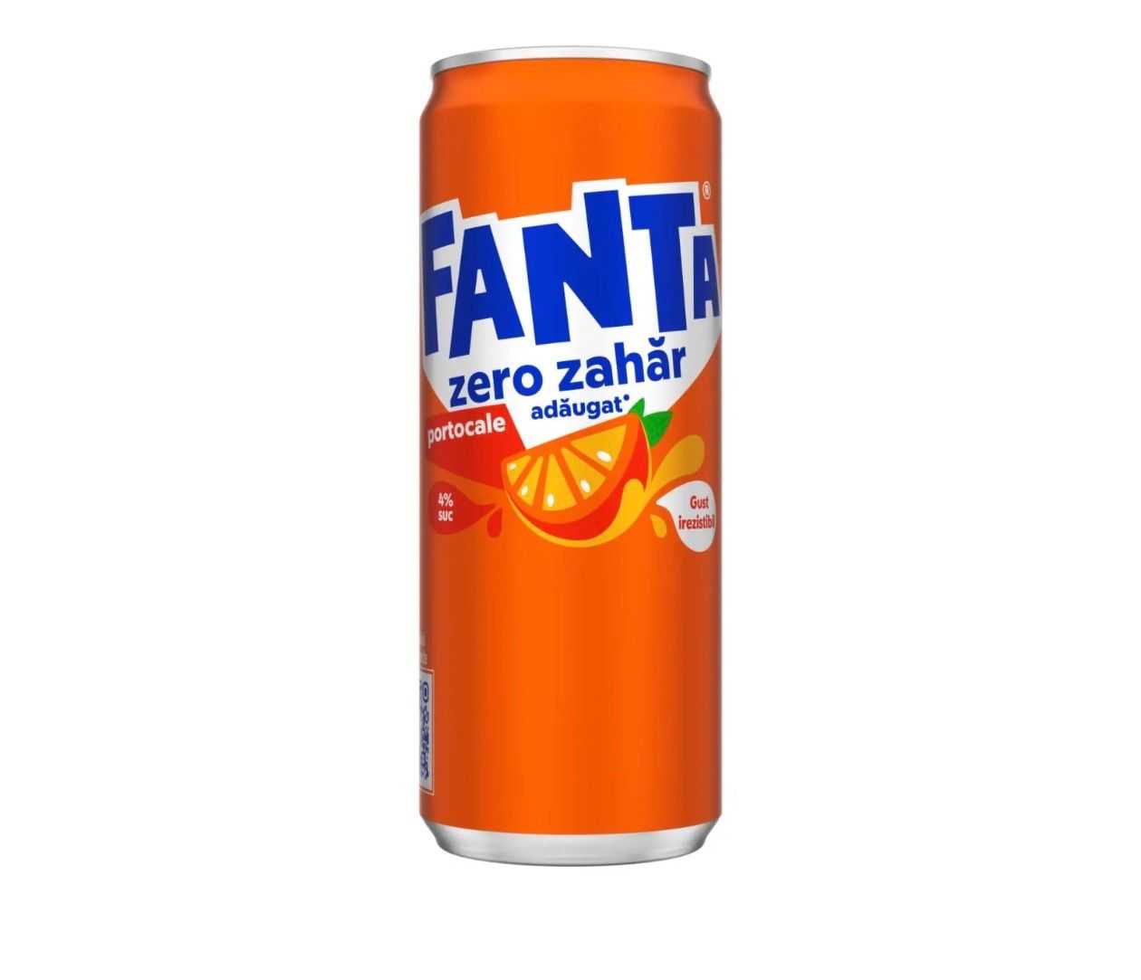 Fanta Portocale zero zahar doza