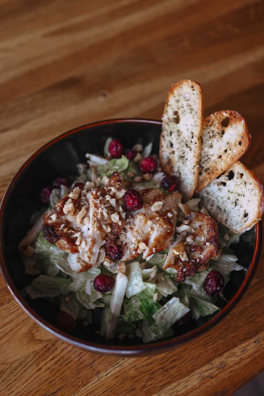 Chicken salad with celery and apples