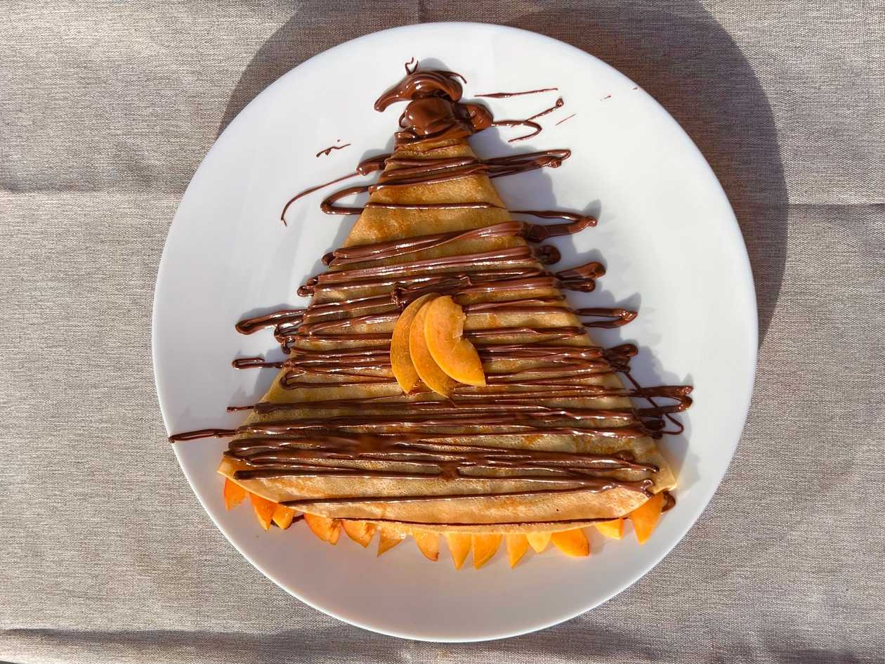 Palačinka nutella, meruňky