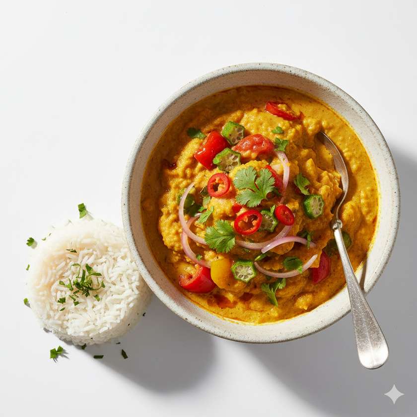 Bobó de Vegetais Assados com Arroz Perfumado