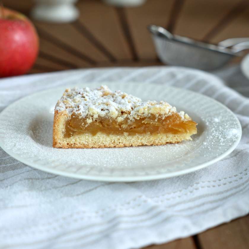 Crumble cu mere, Kg 100g