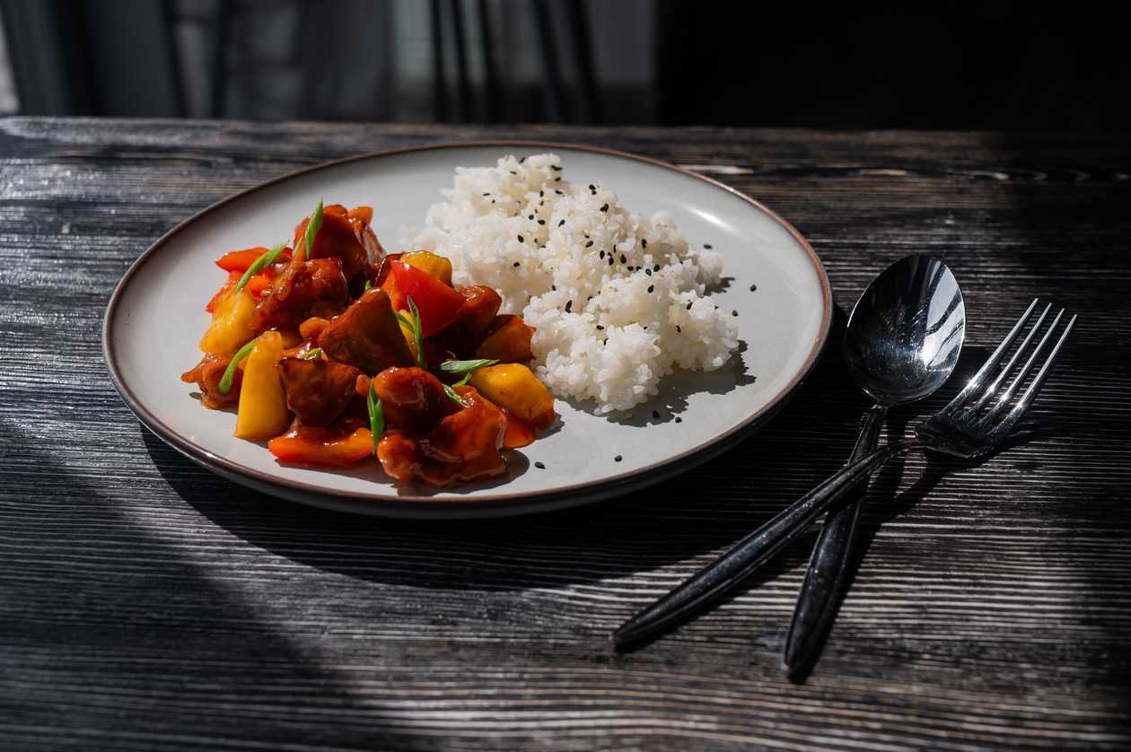 Chicken Stew with Plain Rice