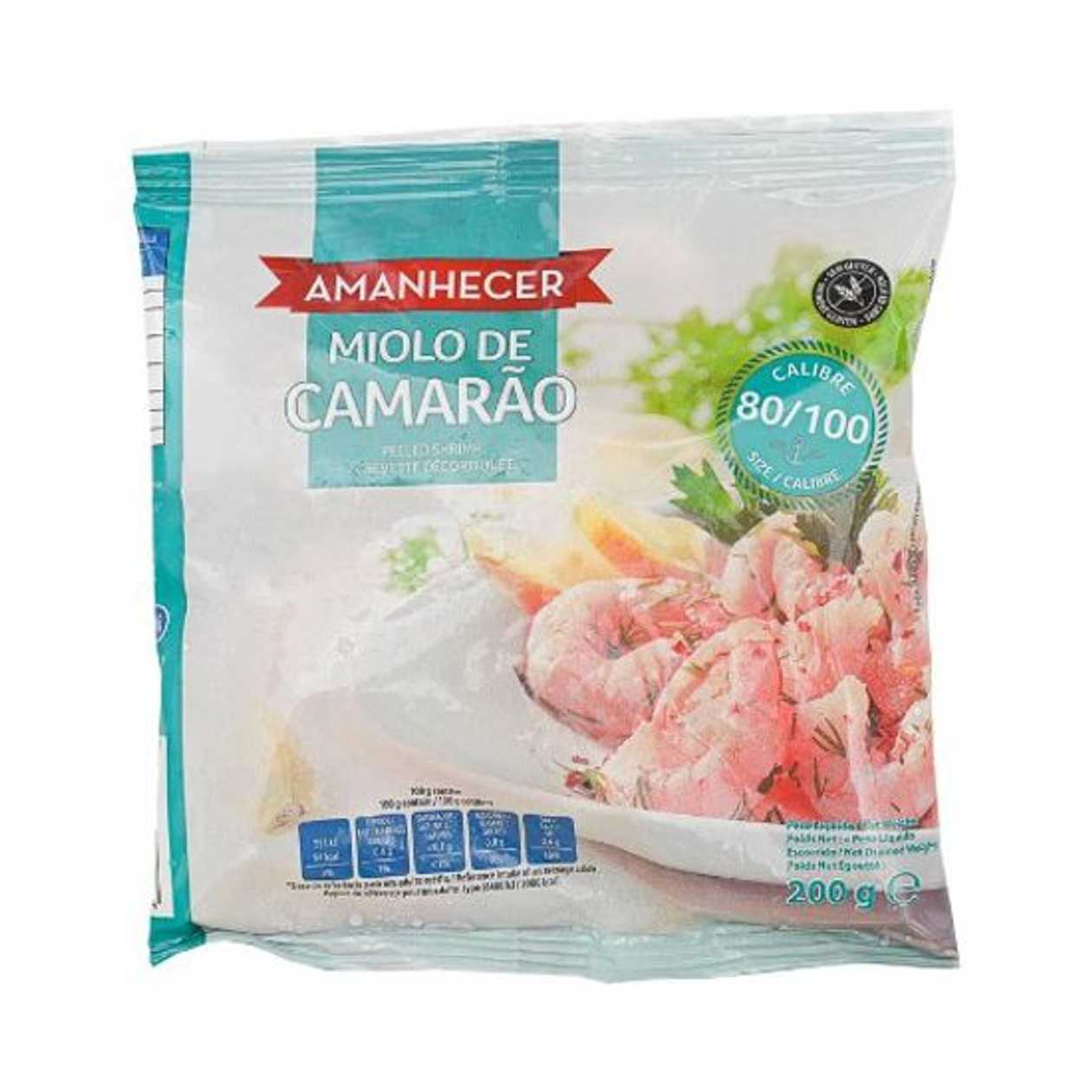 Miolo De Camarão 80/100 Amanhecer 200 g