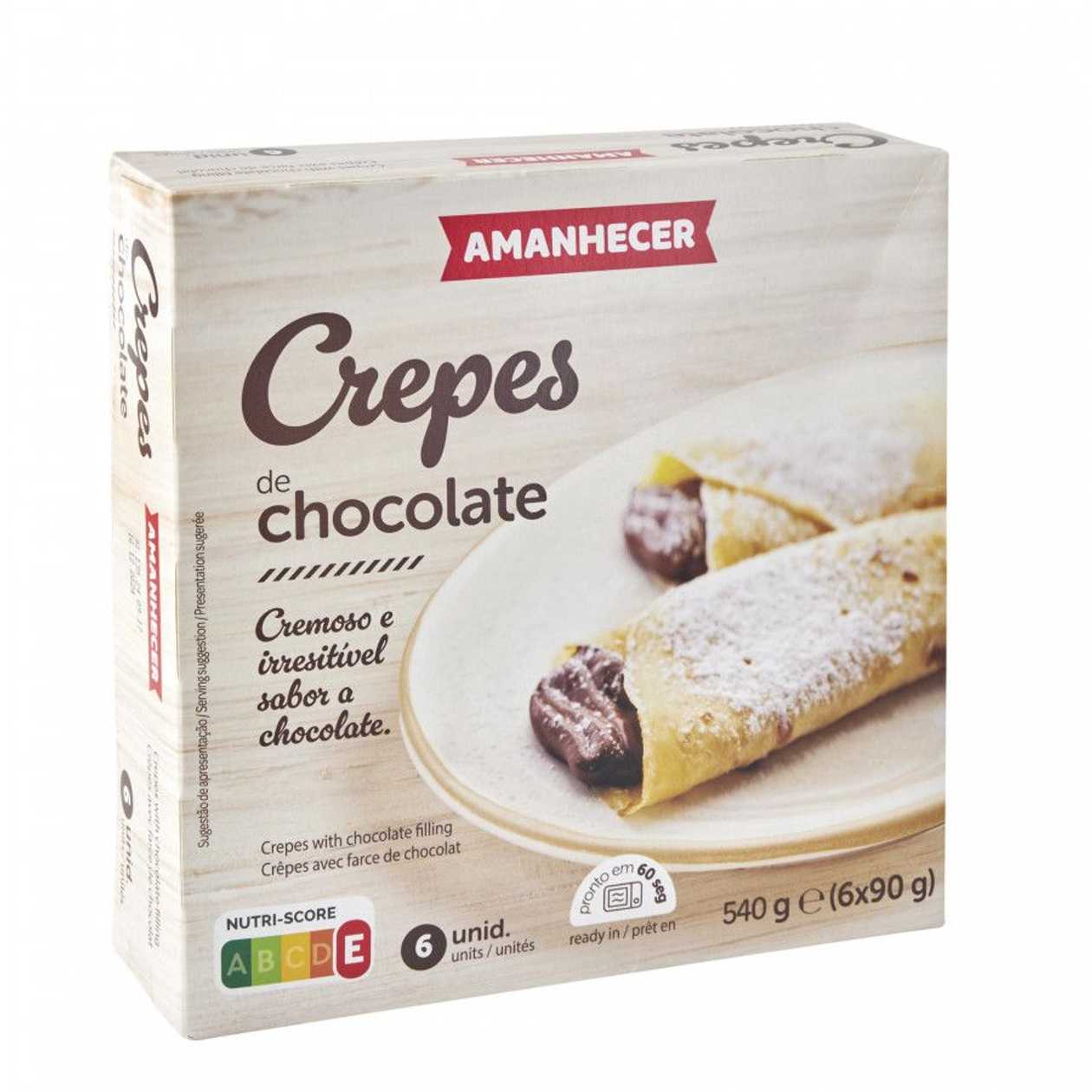 Crepes Chocolate Amanhecer 6 x 90 g