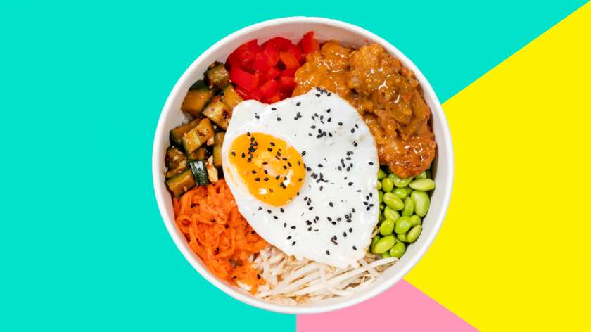 Honey-Mustard Chicken Bibimbap