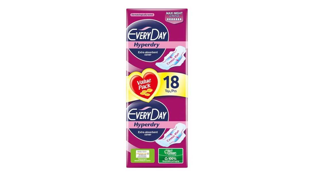 Every Day Economy Pack Maxi Night - Hyperdry 18'S