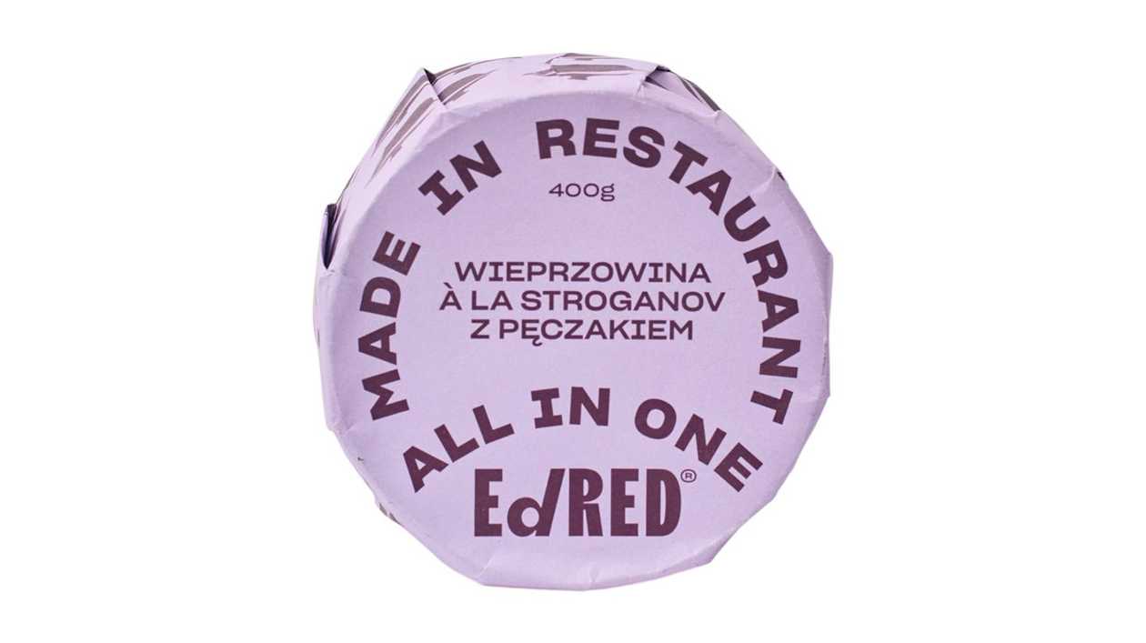 Wieprzowina a la Strogonov z kaszą pęczak Ed Red 400g