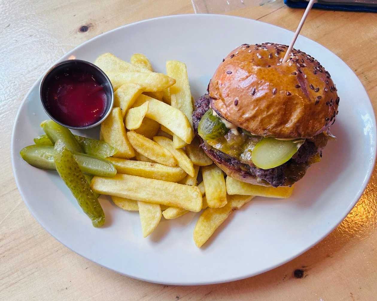 Smashed burger