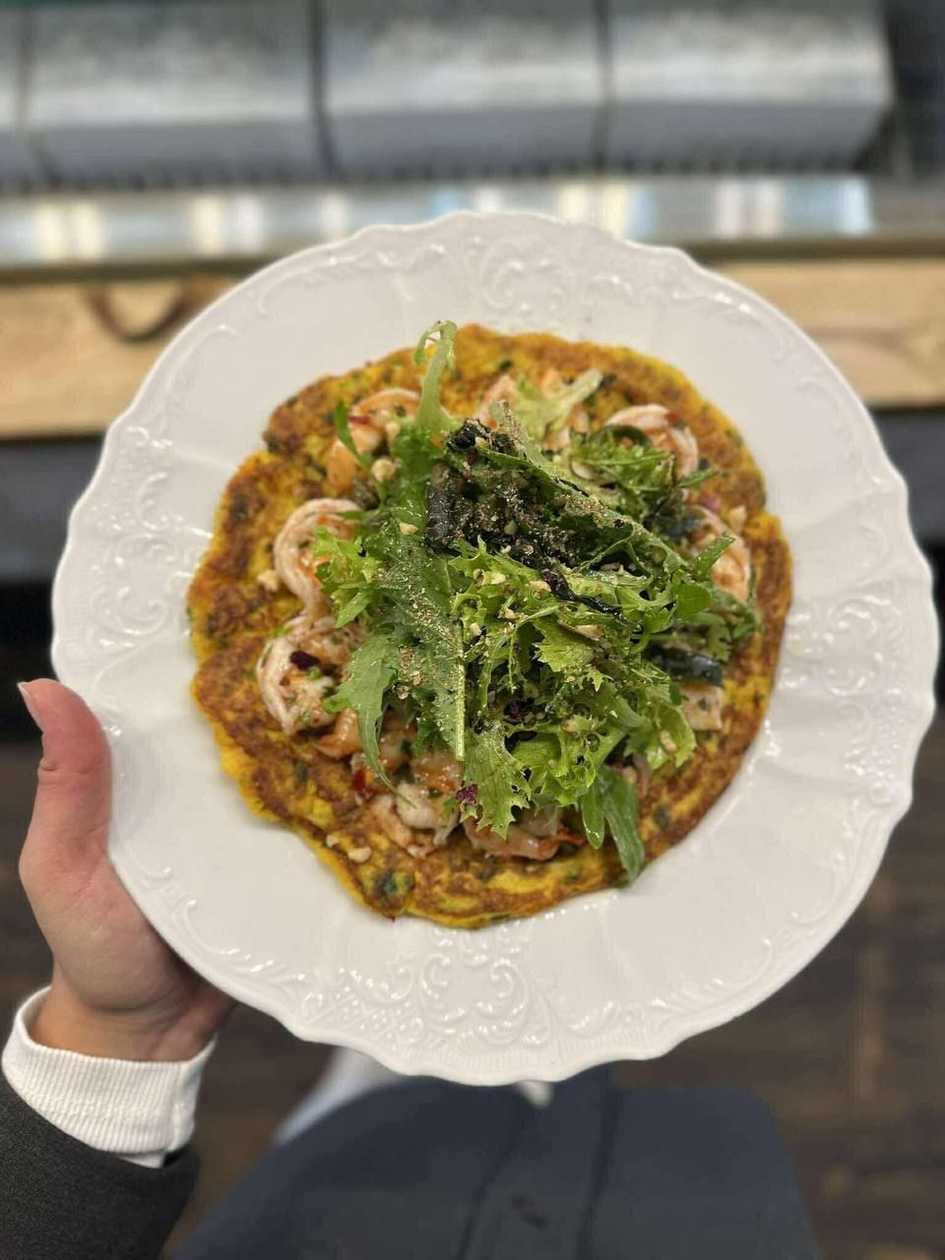 Pumpkin Fritters with Shrimp