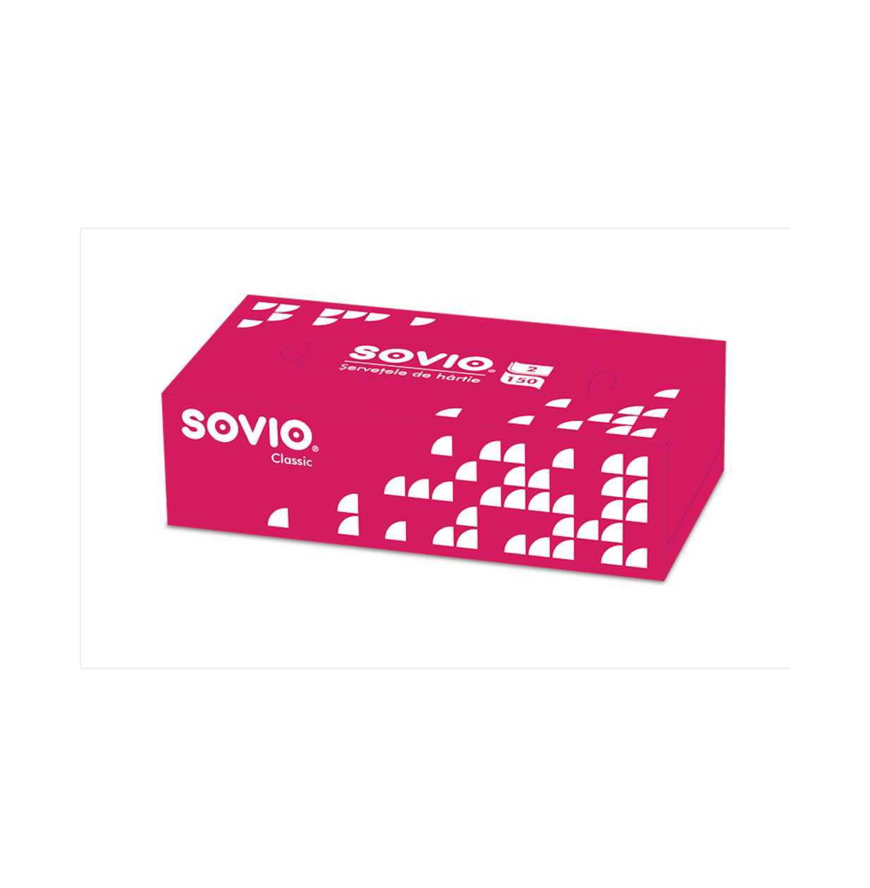 Sovio, Servetele Faciale, 2 Straturi, 150 buc/set