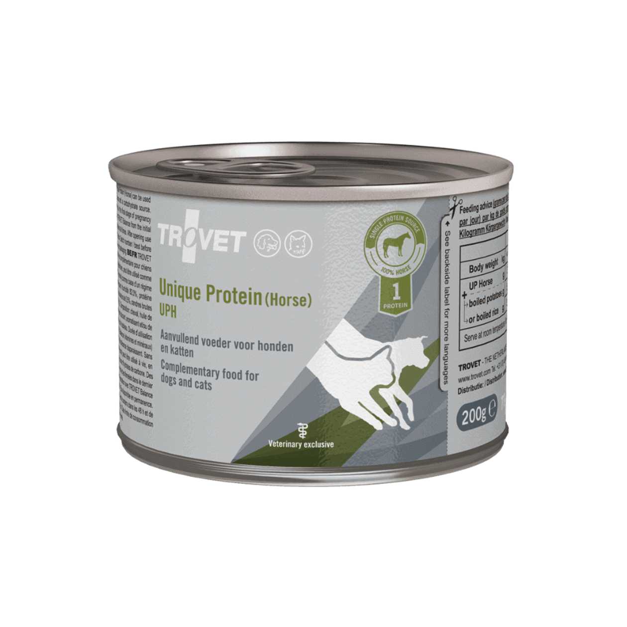 TROVET Unique Protein konserv hobusega 200g