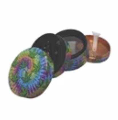 Grinder Metal 40mm 4P Folhas Pequenas Arco Íris