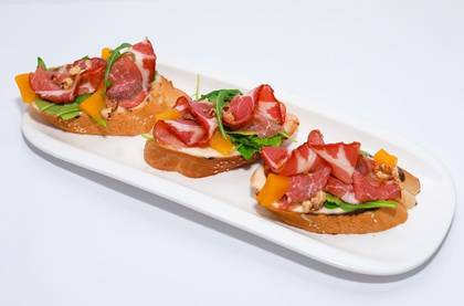 Bruschetta with Coppa Ham