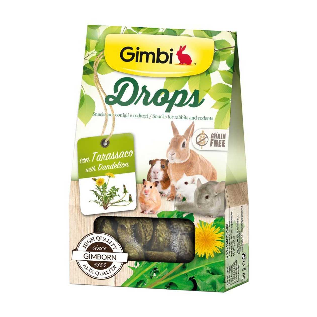 GIMBI Drops närilise maius võilillega 50g
