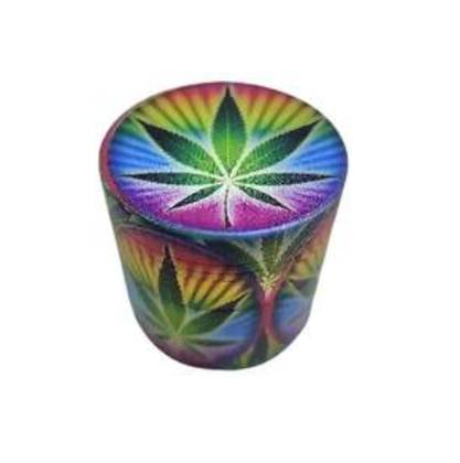 Grinder Metal 40mm 4P Folha com Arco Íris