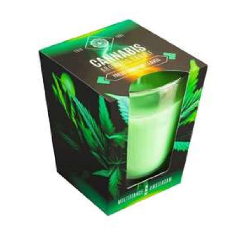 Vela Aromática Canabis Folhas Frescas