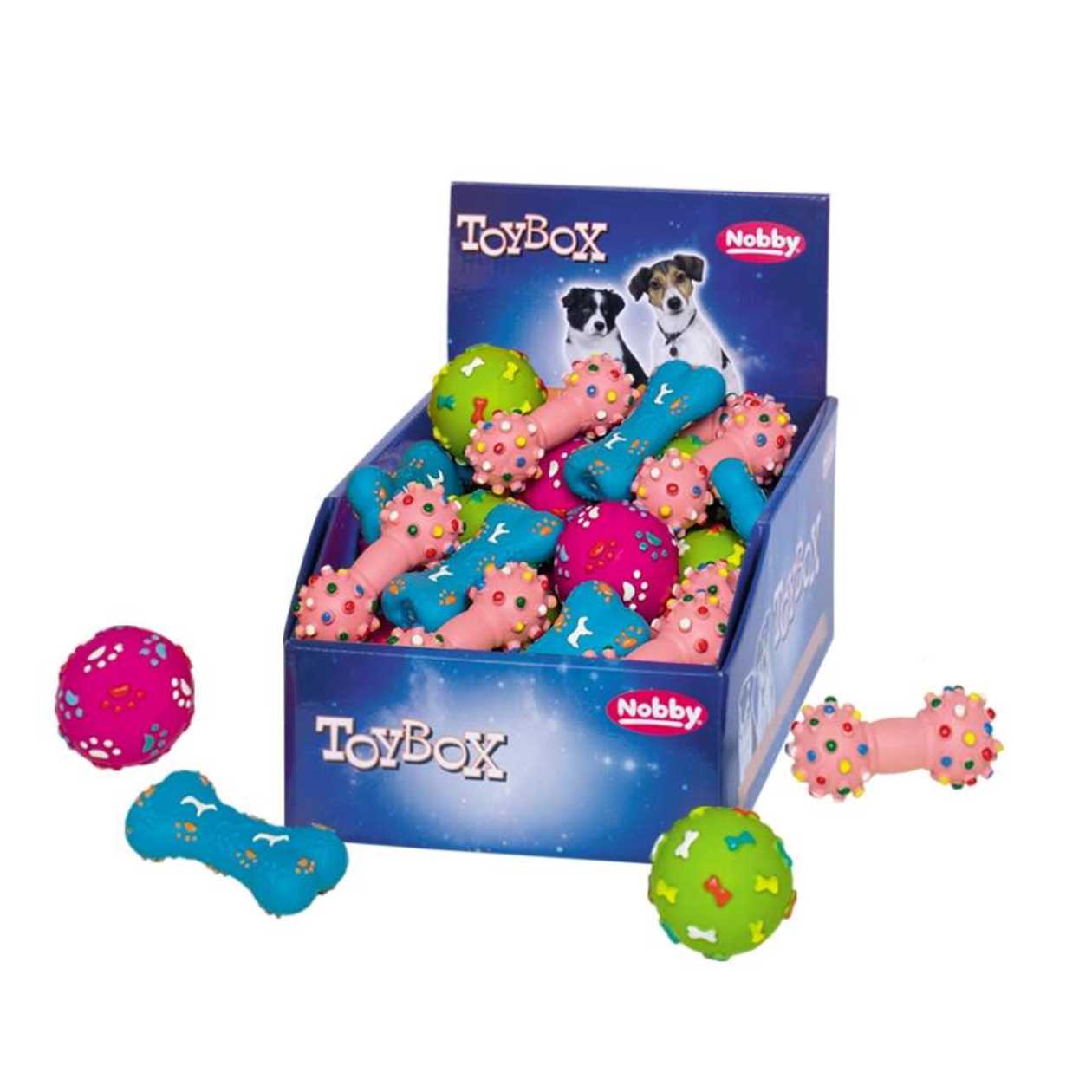 Nobby Koeralelu PALL/HANTEL latex 5-9cm