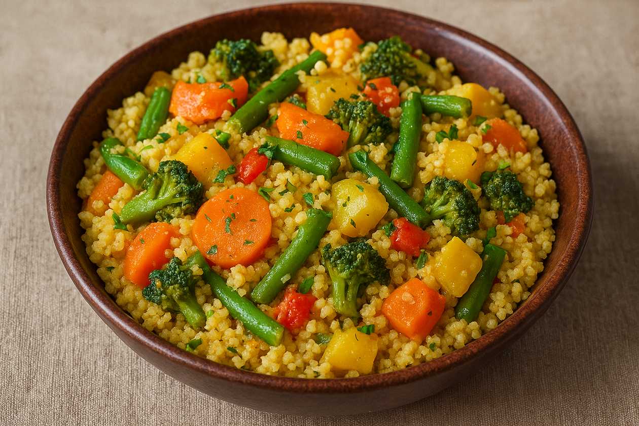 Tropical Veggie Couscous – Jamaican Style