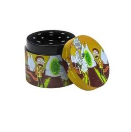 Grinder Metal 40mm 4P Rick & Morty Portal Laranja