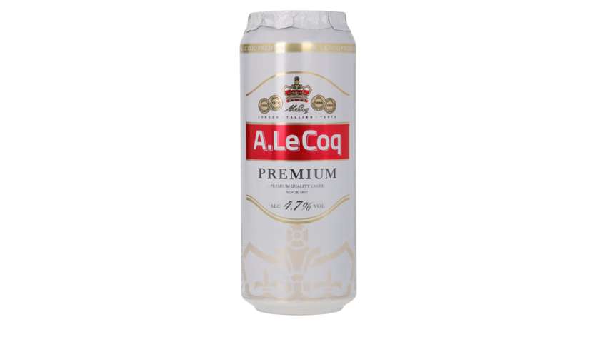 Beer A.LeCoq Premium 0.5L can 4.7%