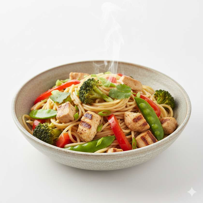 Thin Noodles with Chicken