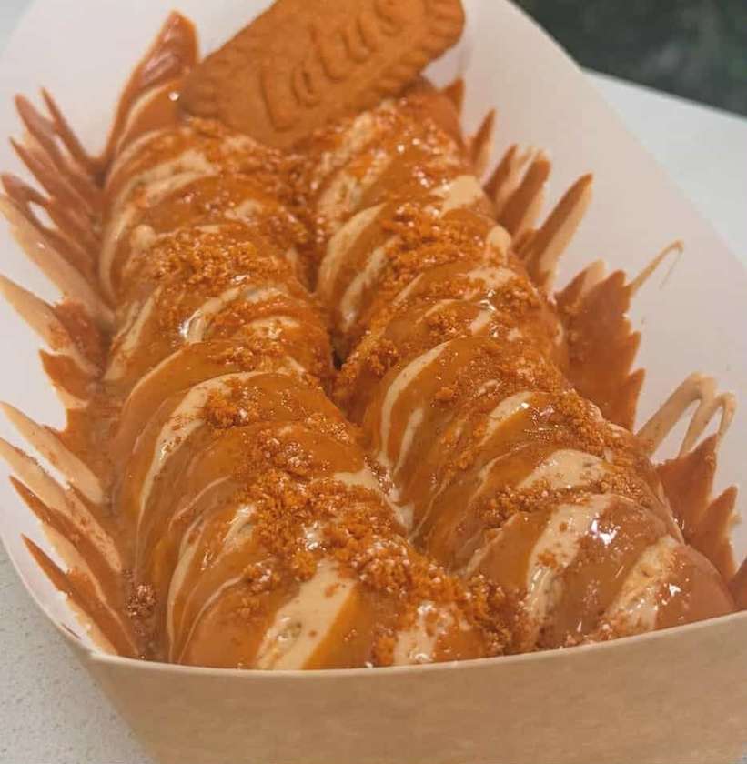 Biscoff lotus mini pancakes🤎