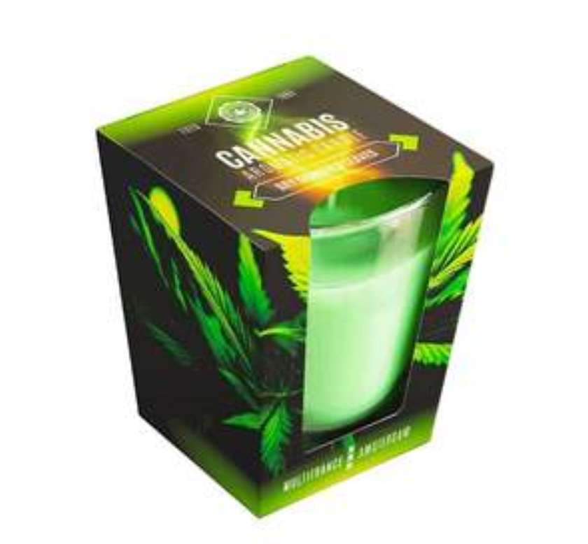 Vela Aromática Canabis Folhas Secas