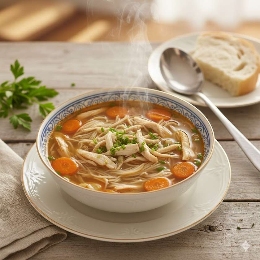 Zupa z Makaronem Sojowym z Kurczakiem