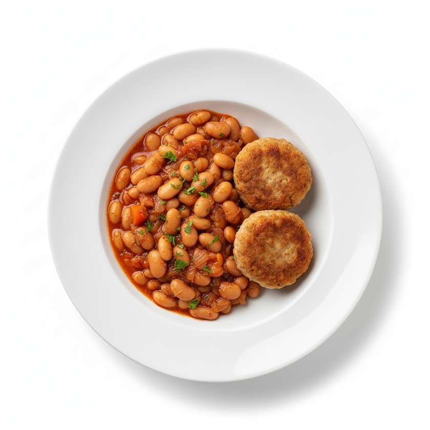 Bean Stew and Fried Meatballs Menu