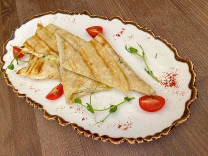 Suluguni Cheese with Herbs in Lavash