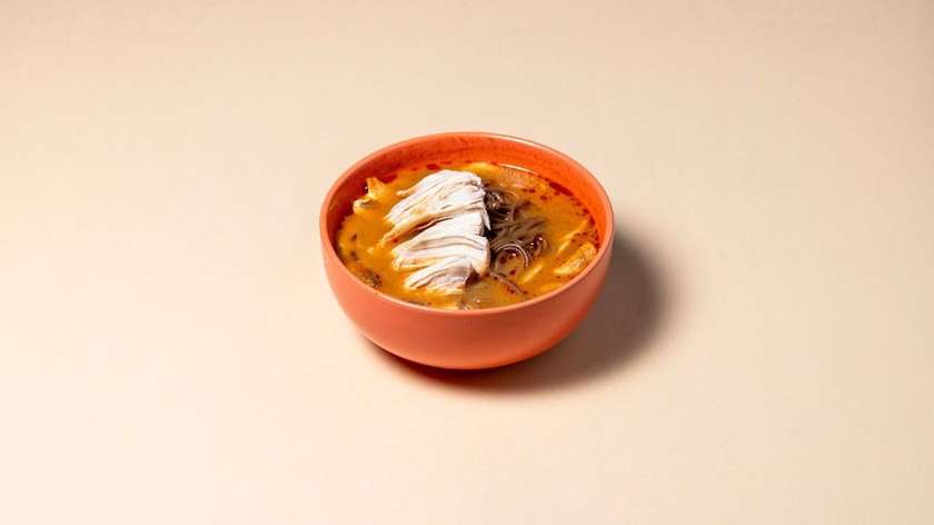 Tom Yum with chicken and Soba noodles
